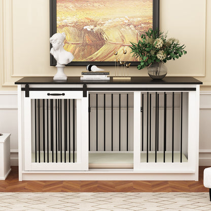 Cage pour chien élégante et robuste avec renfort en tube de fer