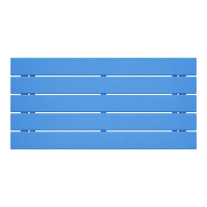 Table basse rectangulaire d'extérieur Polytrends Laguna en PEHD, résistante aux intempéries