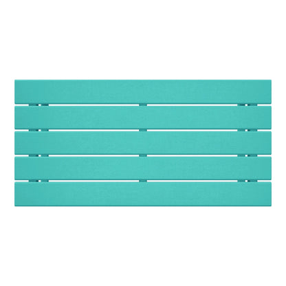 Table basse rectangulaire d'extérieur Polytrends Laguna en PEHD, résistante aux intempéries