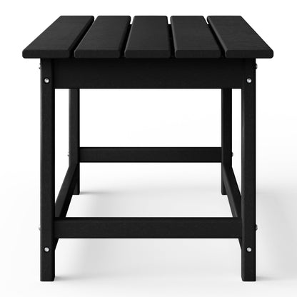 Table basse rectangulaire d'extérieur Polytrends Laguna en PEHD, résistante aux intempéries