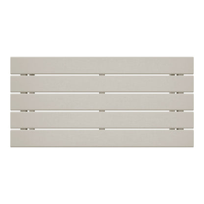 Table basse rectangulaire d'extérieur Polytrends Laguna en PEHD, résistante aux intempéries