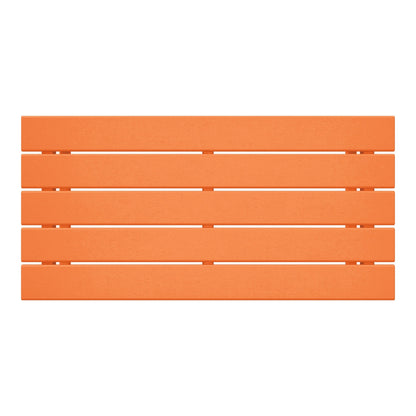 Table basse rectangulaire d'extérieur Polytrends Laguna en PEHD, résistante aux intempéries