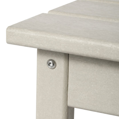 Table basse rectangulaire d'extérieur Polytrends Laguna en PEHD, résistante aux intempéries