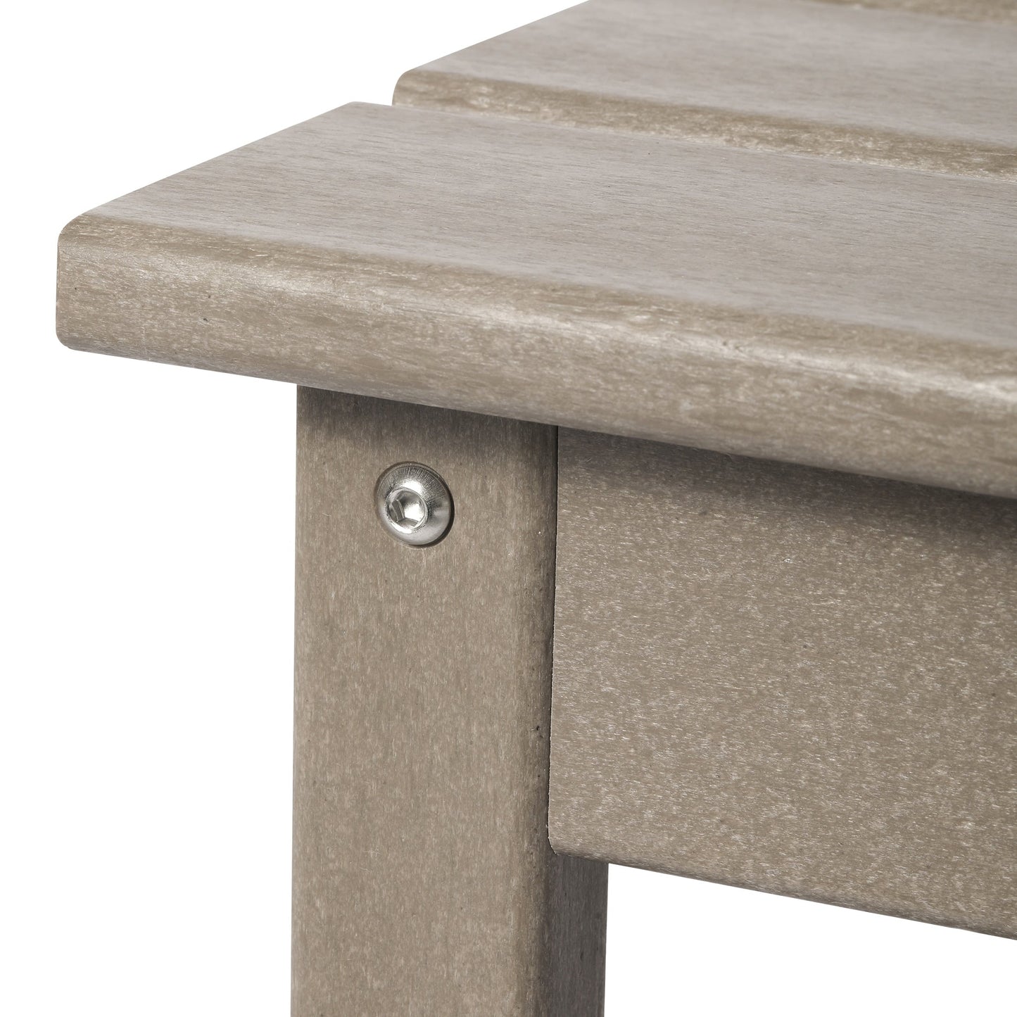 Table basse rectangulaire d'extérieur Polytrends Laguna en PEHD, résistante aux intempéries