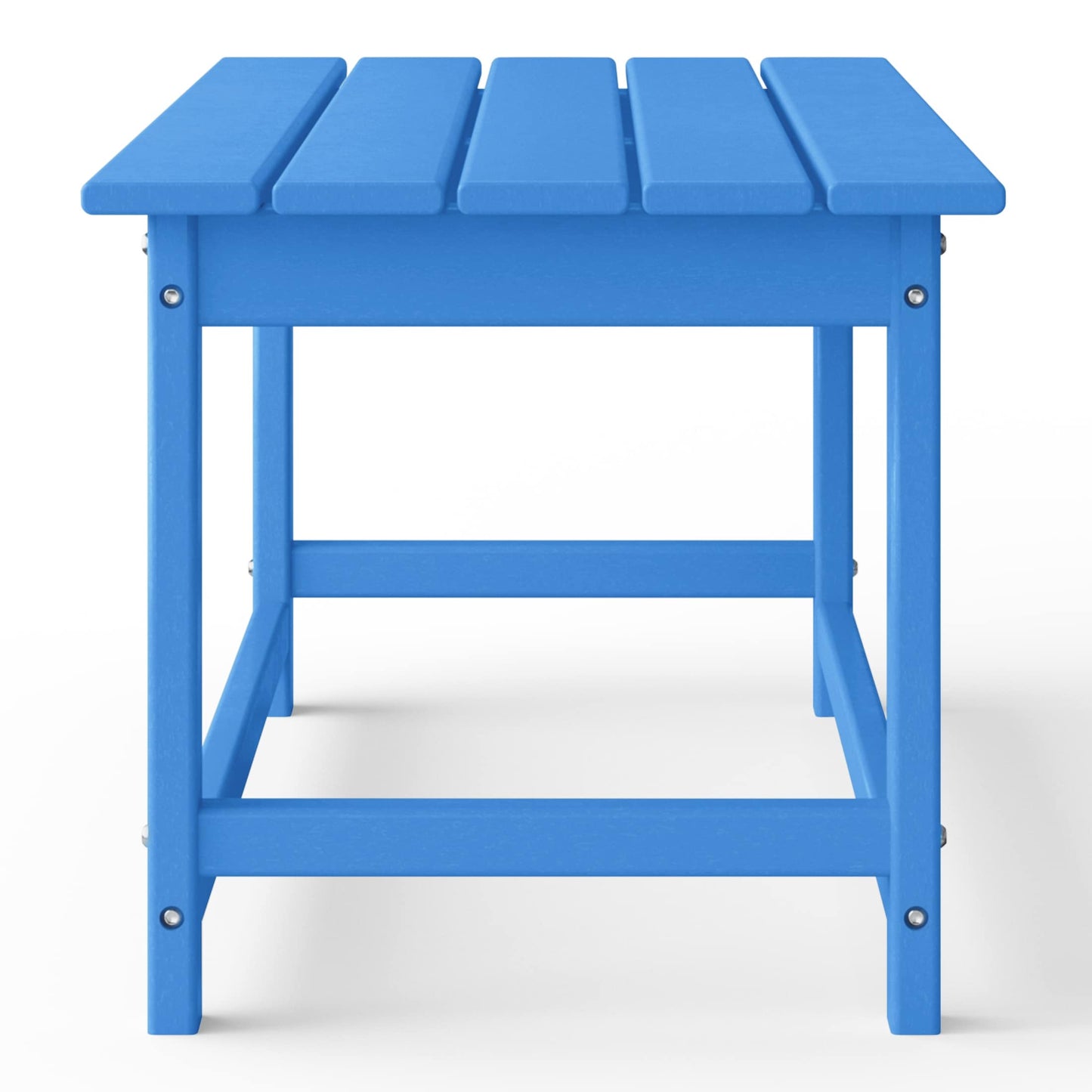 Table basse rectangulaire d'extérieur Polytrends Laguna en PEHD, résistante aux intempéries