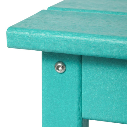 Table basse rectangulaire d'extérieur Polytrends Laguna en PEHD, résistante aux intempéries