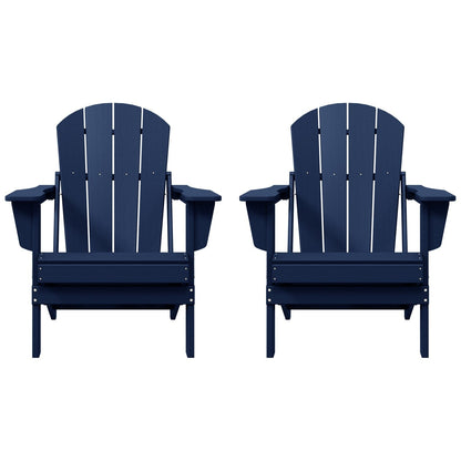 Chaises pliantes Adirondack Polytrends Laguna résistantes aux intempéries (lot de 2)