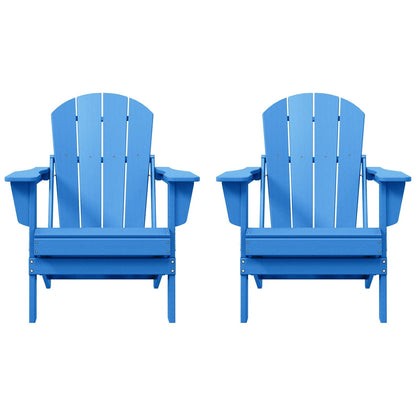 Chaises pliantes Adirondack Polytrends Laguna résistantes aux intempéries (lot de 2)