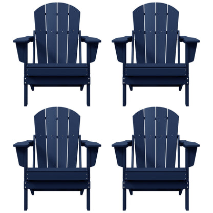 Chaises pliantes Adirondack Polytrends Laguna résistantes aux intempéries (lot de 4)