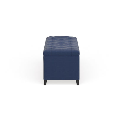 Banc de rangement rembourré à plateau capitonné Sasha de Madison Park