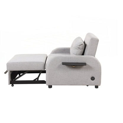 Pull Out Sofa Sleeper 3 in 1 with 2 Wing Table