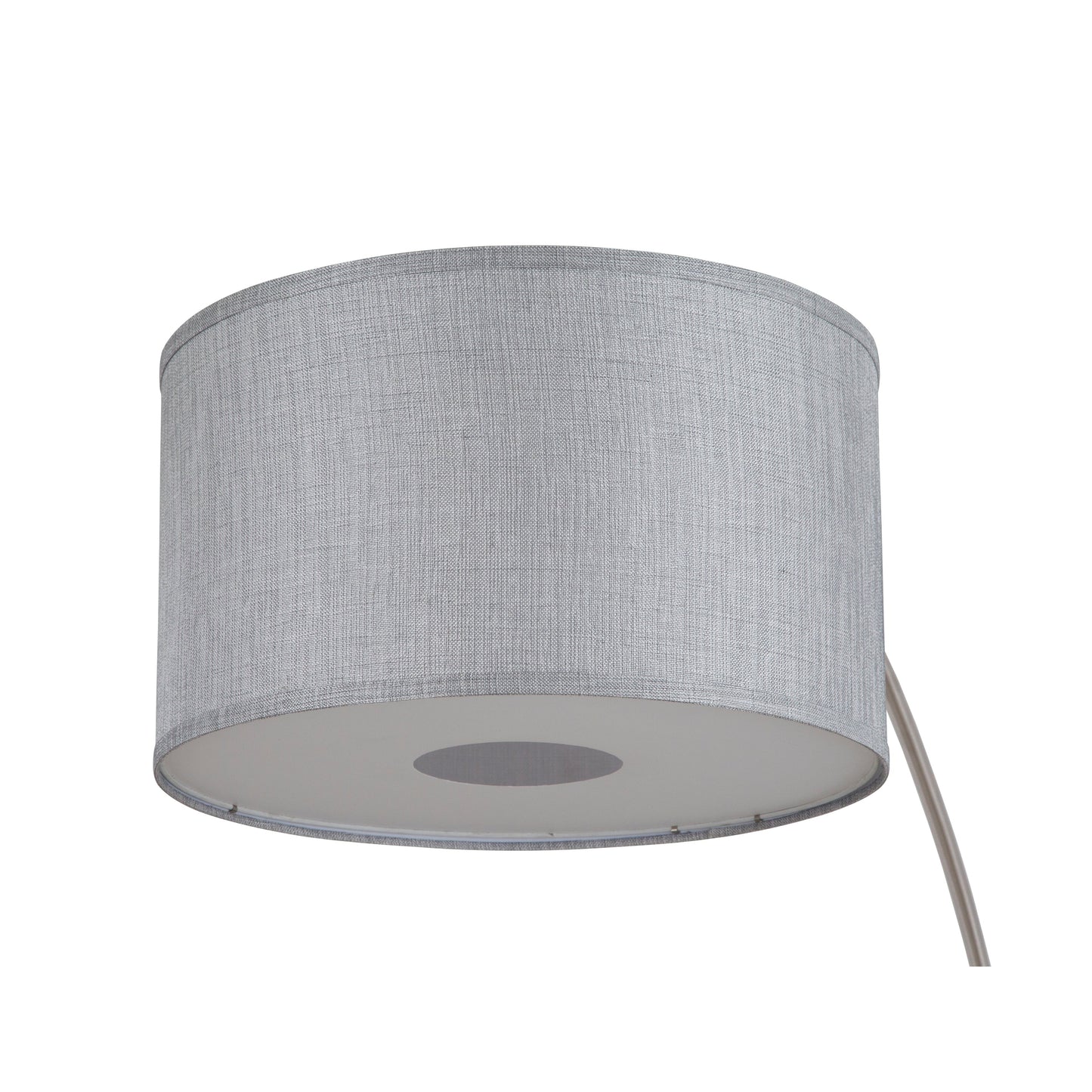 Lampadaire arqué réglable en acier Q-Max 81 avec abat-jour extra large et base en marbre