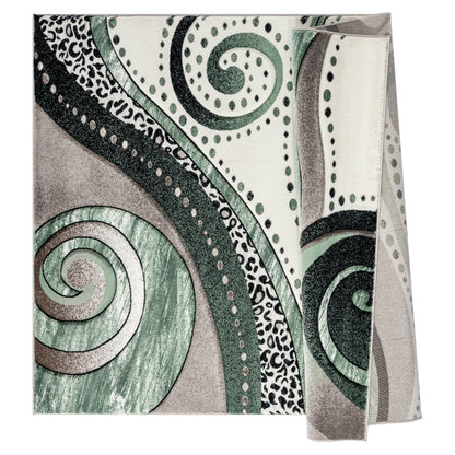 Tapis Rhodes Collection Abstract Swirl