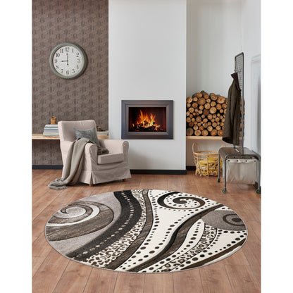 Tapis Rhodes Collection Abstract Swirl