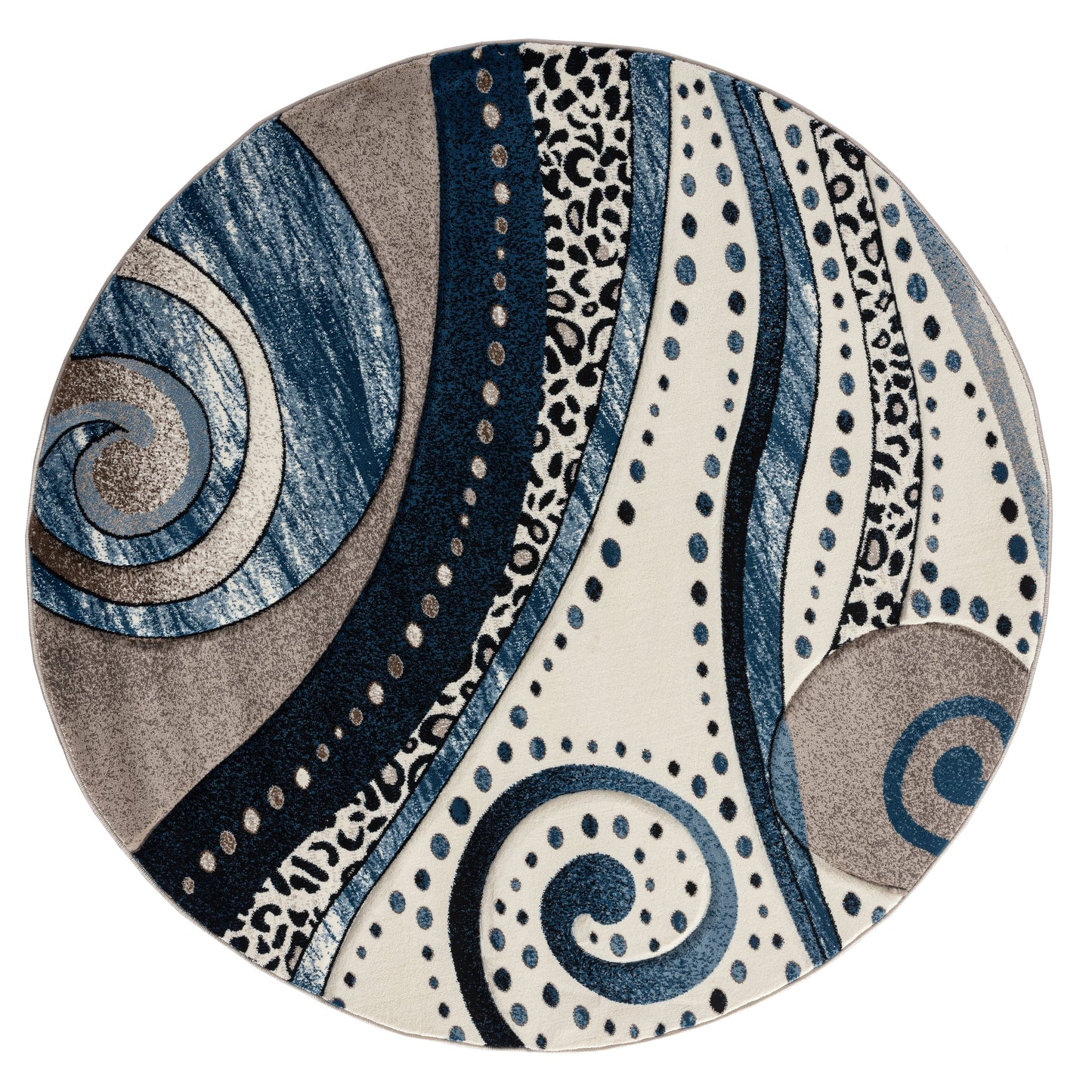 Tapis Rhodes Collection Abstract Swirl