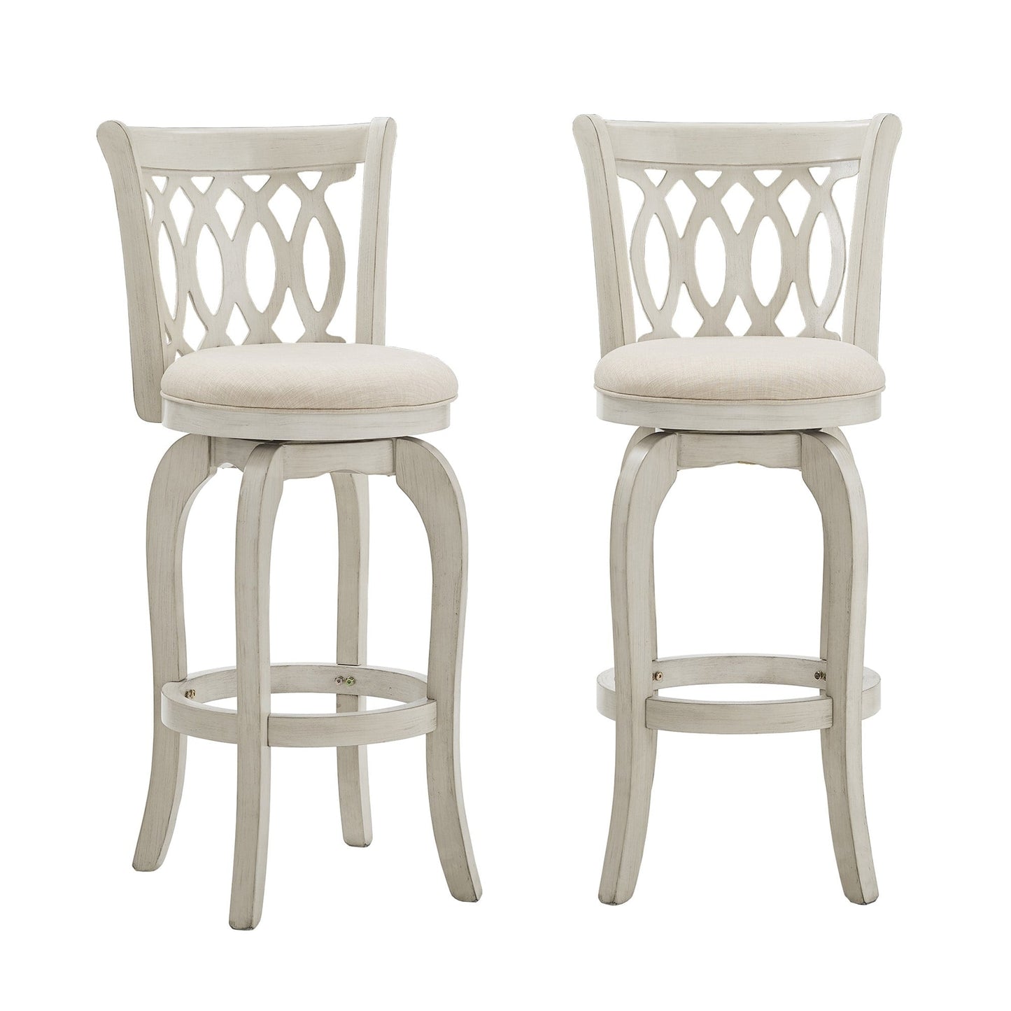 Tabouret de bar pivotant à dossier à défilement Rovinj