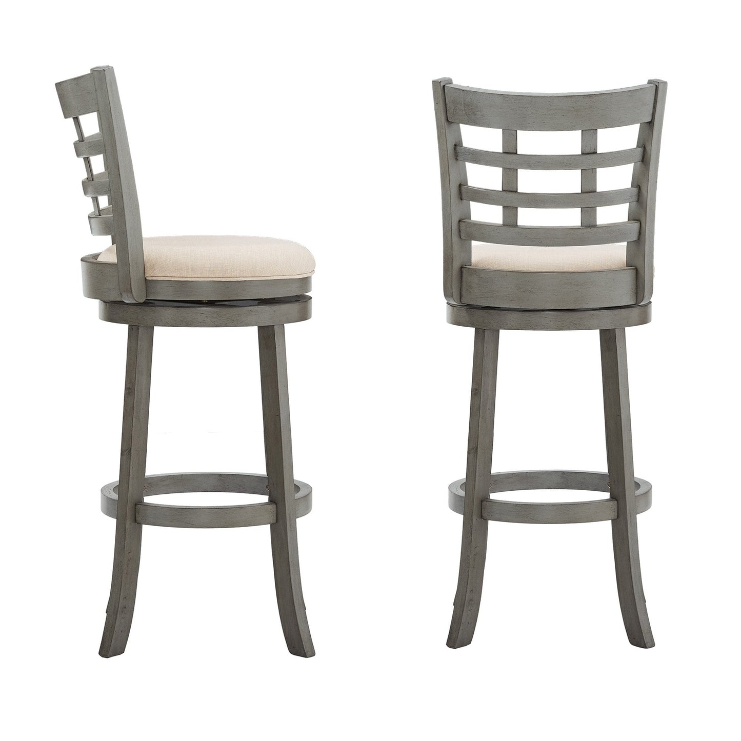 Rovinj Upholstered Back Swivel Bar Stool - Barstool