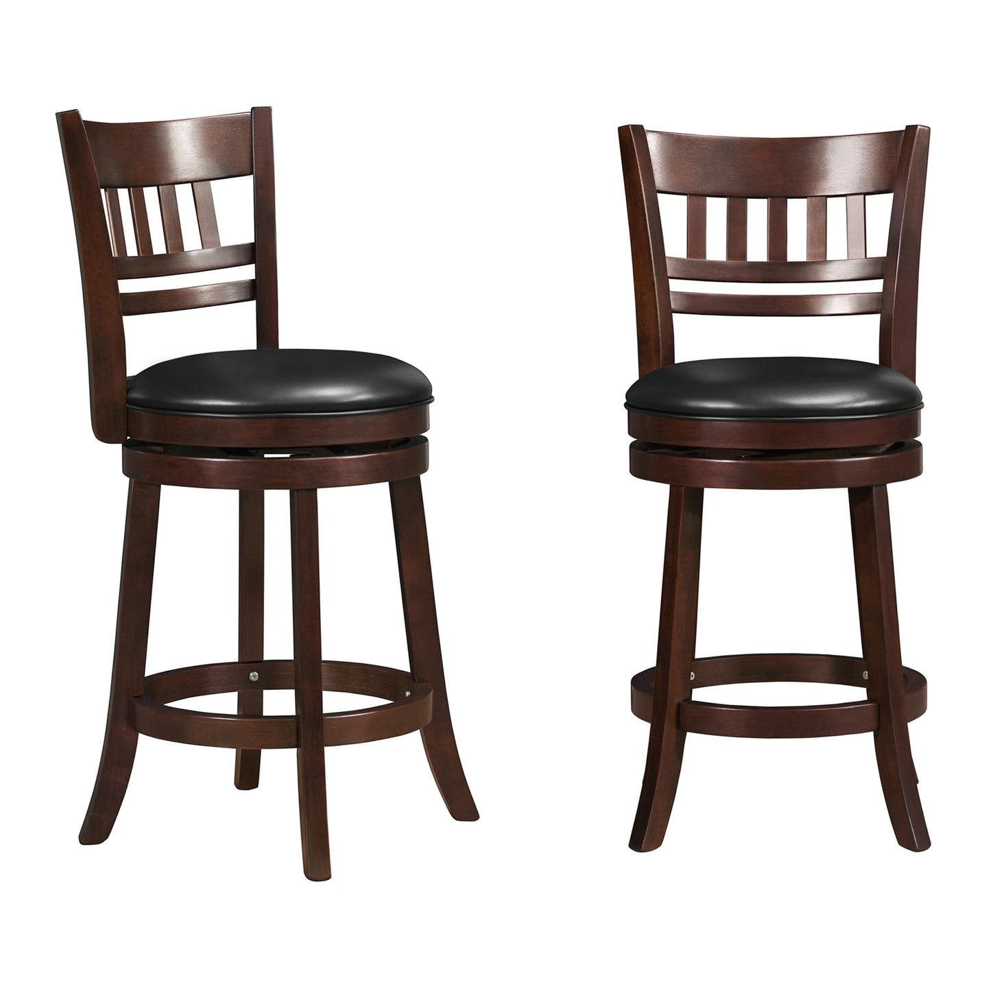 Rovinj Upholstered Back Swivel Counter Stool