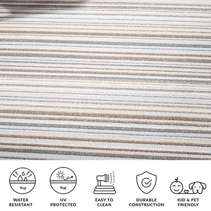 SAFAVIEH Cabana Gafia Indoor/ Outdoor Waterproof Patio Stripe Rug