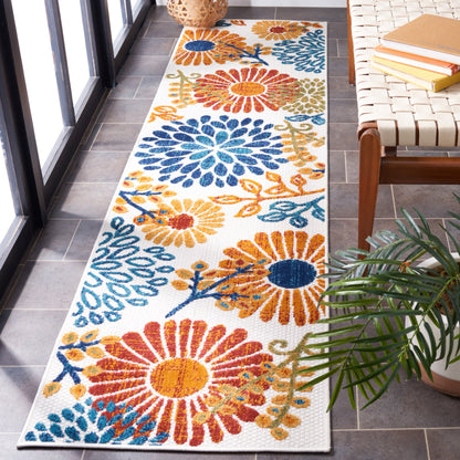 SAFAVIEH Tapis floral de patio imperméable intérieur/extérieur Cabana Hillechien