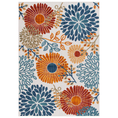 SAFAVIEH Tapis floral de patio imperméable intérieur/extérieur Cabana Hillechien