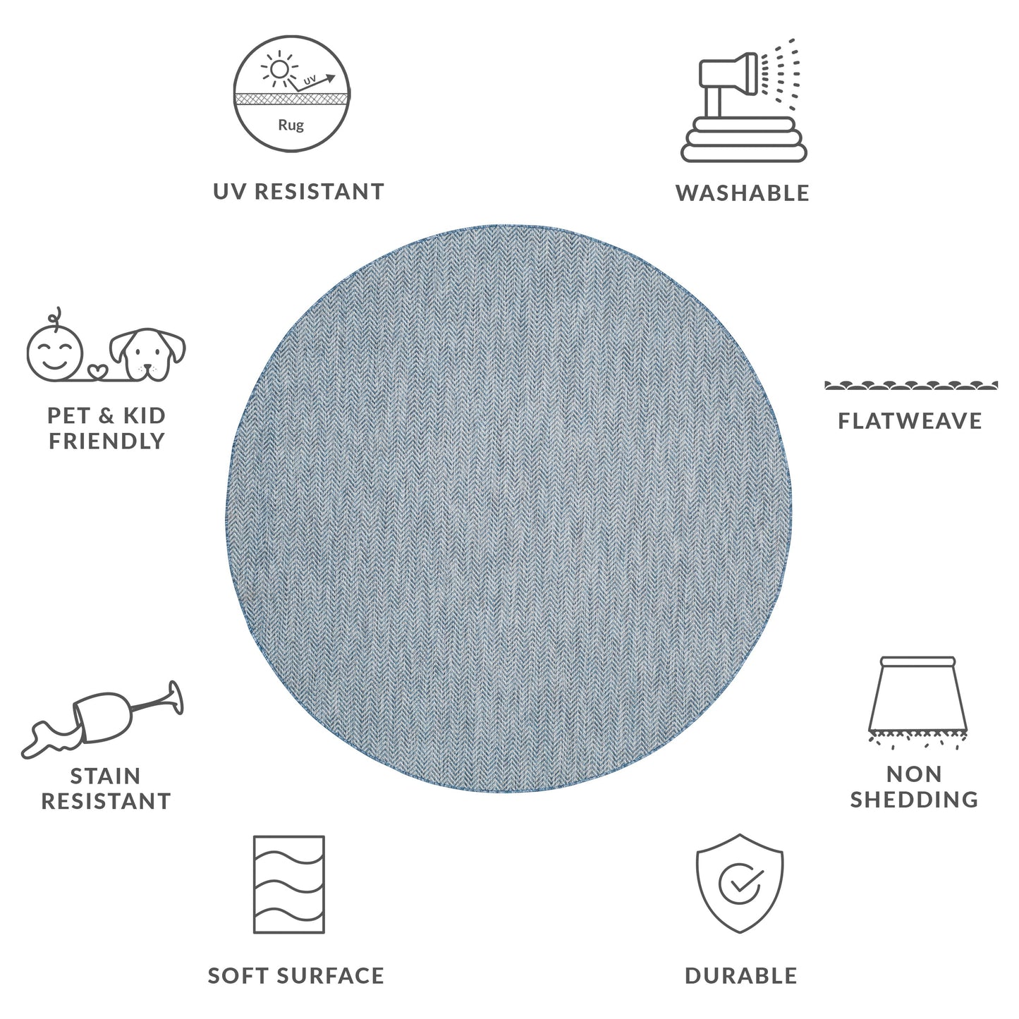 SAFAVIEH Courtyard Ilmur Indoor/ Outdoor Waterproof Patio Backyard Rug