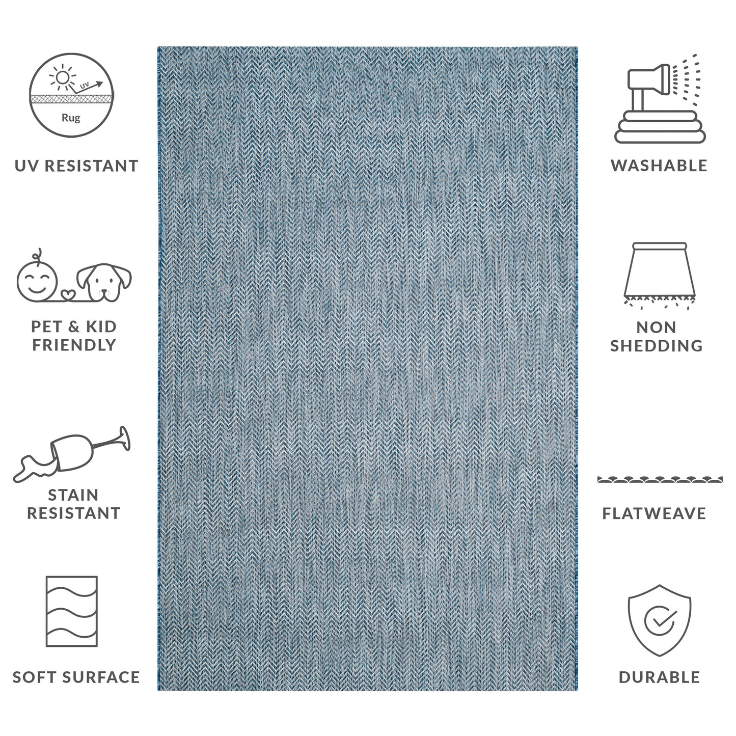 SAFAVIEH Courtyard Ilmur Indoor/ Outdoor Waterproof Patio Backyard Rug