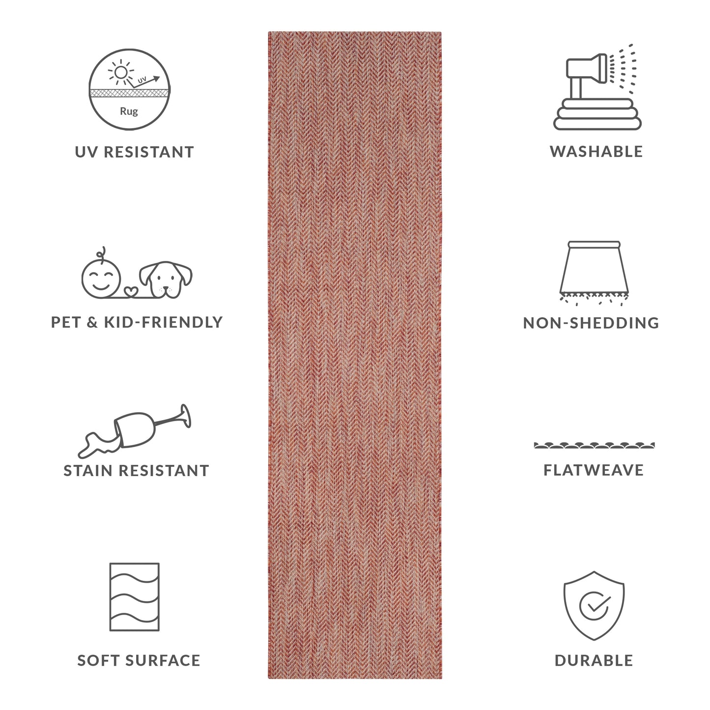 SAFAVIEH Courtyard Ilmur Indoor/ Outdoor Waterproof Patio Backyard Rug