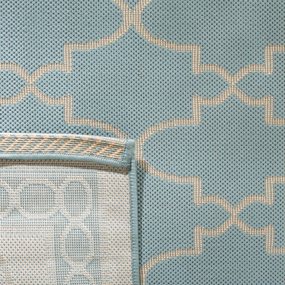 SAFAVIEH Courtyard Janell Trellis Indoor/ Outdoor Waterproof Patio Backyard Rug