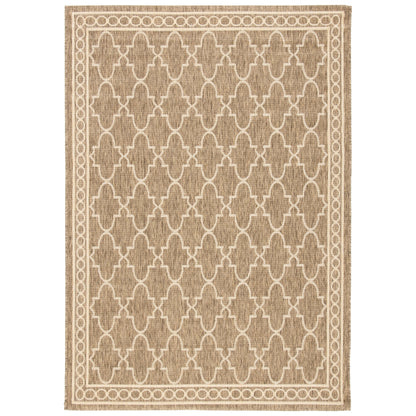 SAFAVIEH Courtyard Janell Trellis Indoor/ Outdoor Waterproof Patio Backyard Rug