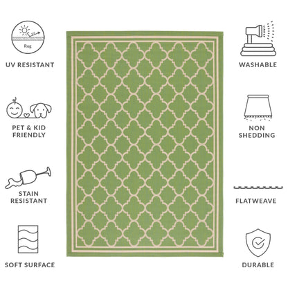 SAFAVIEH Courtyard Kristelle Indoor/ Outdoor Waterproof Patio Backyard Rug