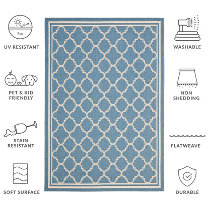 SAFAVIEH Courtyard Kristelle Indoor/ Outdoor Waterproof Patio Backyard Rug