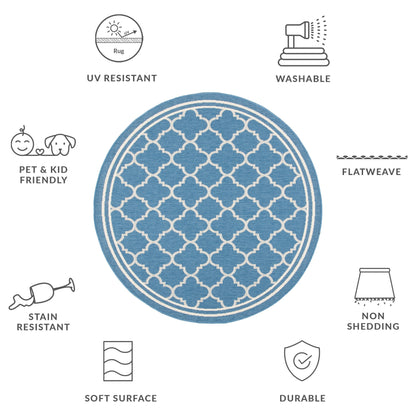 SAFAVIEH Courtyard Kristelle Indoor/ Outdoor Waterproof Patio Backyard Rug