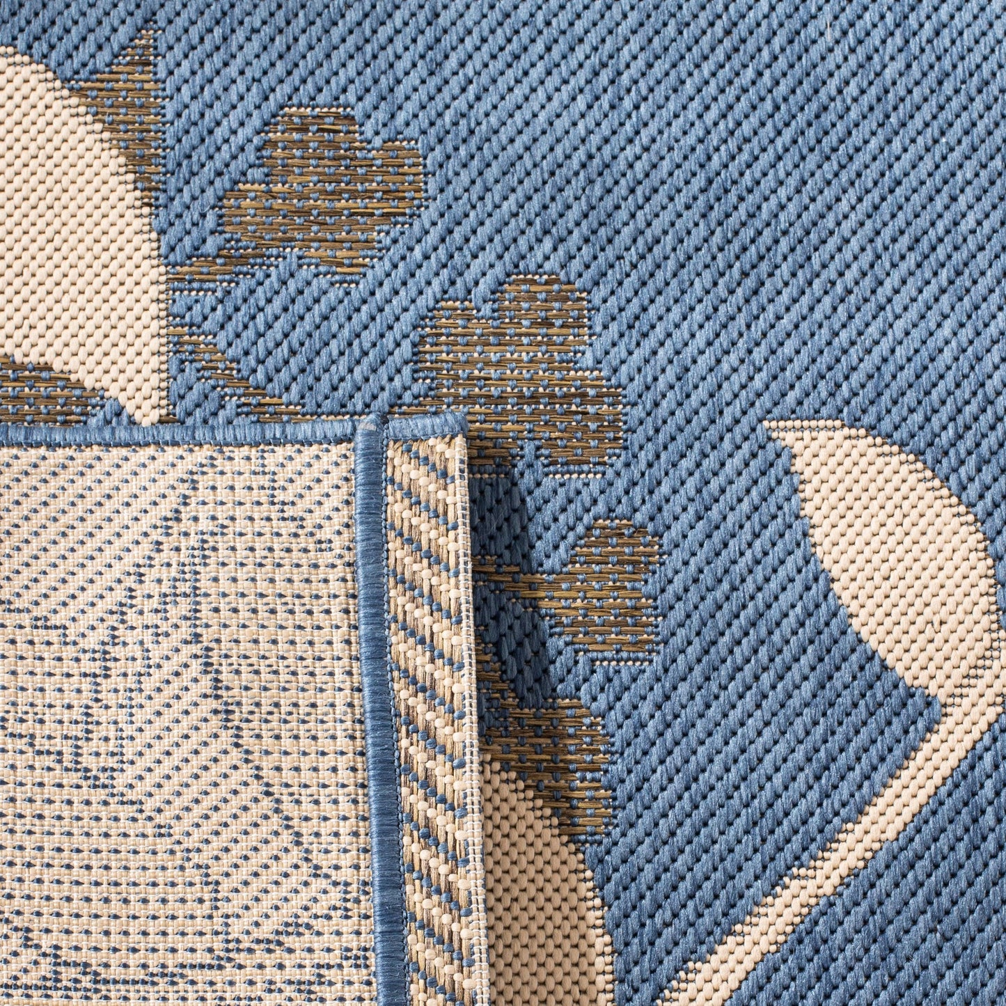 SAFAVIEH Courtyard Luann Botanical Indoor/ Outdoor Waterproof Patio Backyard Rug