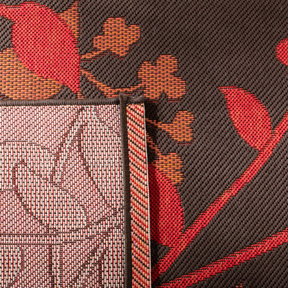 SAFAVIEH Courtyard Luann Botanical Indoor/ Outdoor Waterproof Patio Backyard Rug