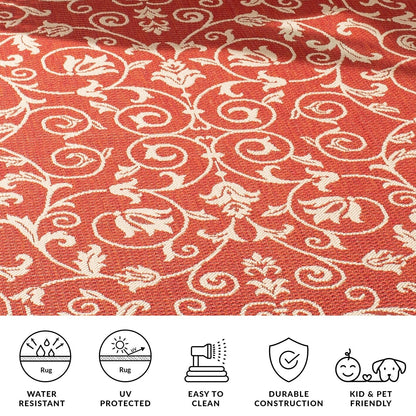 SAFAVIEH Courtyard Miljeta Indoor/ Outdoor Waterproof Patio Backyard Rug