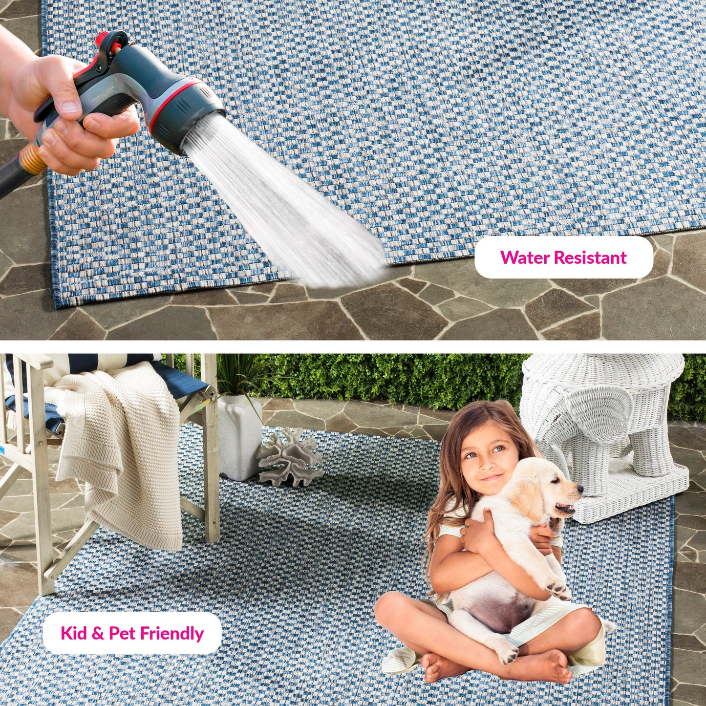 SAFAVIEH Courtyard Ragini Indoor/Outdoor Waterproof Patio Backyard Rug