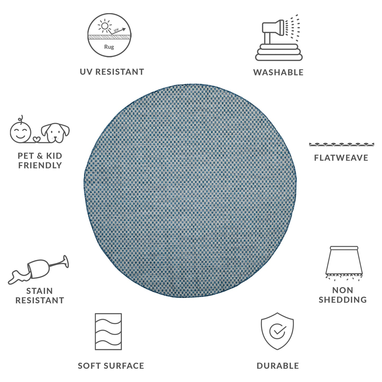 SAFAVIEH Courtyard Ragini Indoor/Outdoor Waterproof Patio Backyard Rug