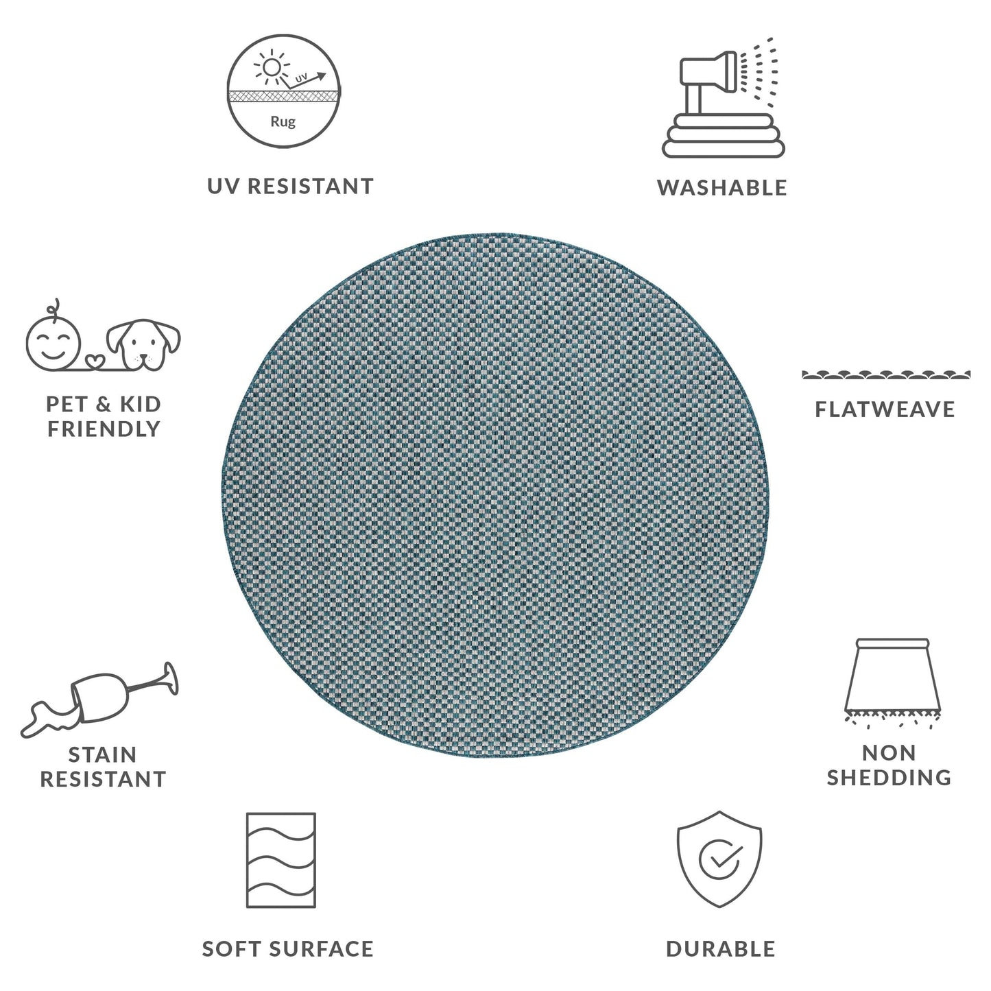 SAFAVIEH Courtyard Ragini Indoor/Outdoor Waterproof Patio Backyard Rug