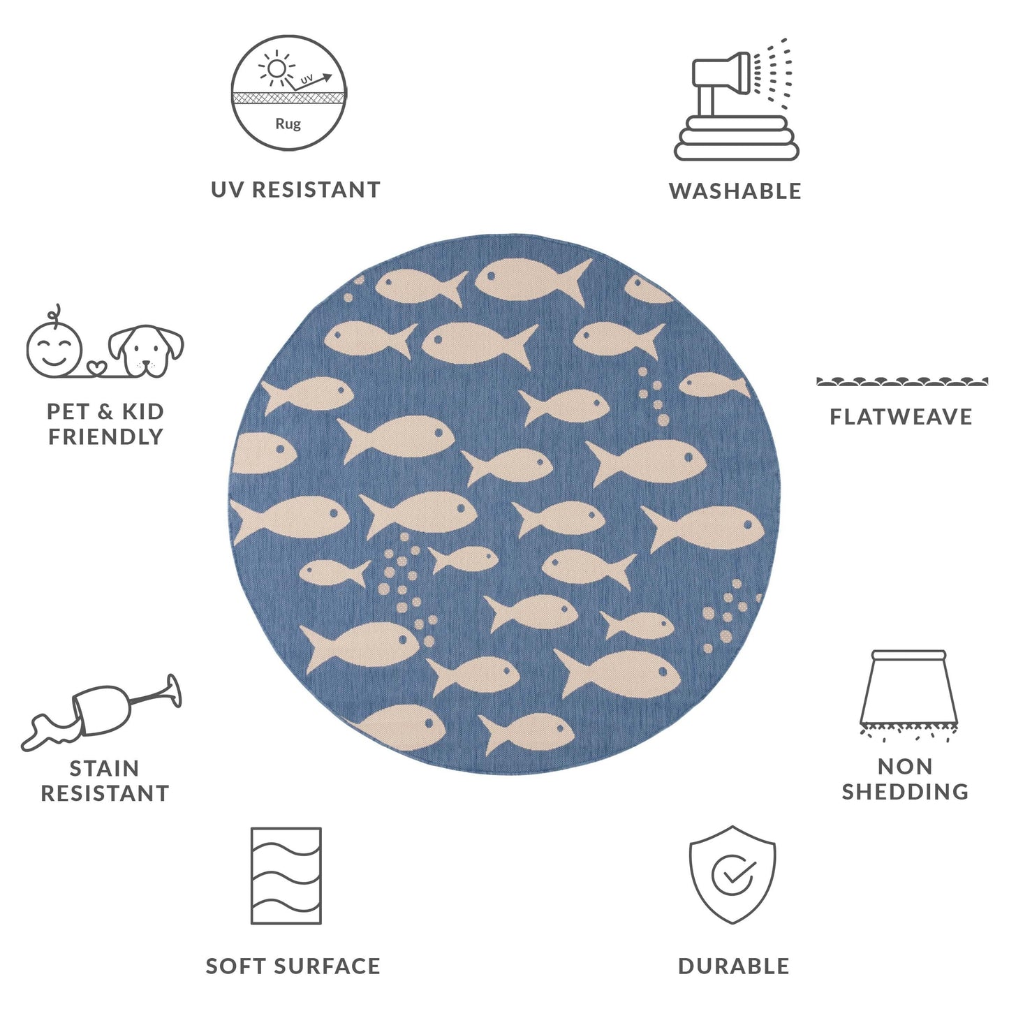 SAFAVIEH Courtyard Ragne Indoor/ Outdoor Waterproof Patio Backyard Rug