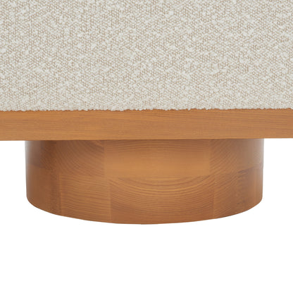 Banc de rangement SAFAVIEH Couture Sunneva Boucle - 61 po L x 20 po P x 19 po H - 61L x 20P x 19H