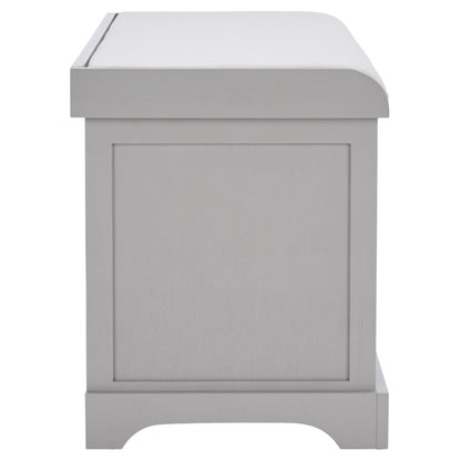 Banc de rangement tressé marron Euphemia de SAFAVIEH - 33,5 x 16,1 x 19,9 - 34 L x 16 P x 20 H