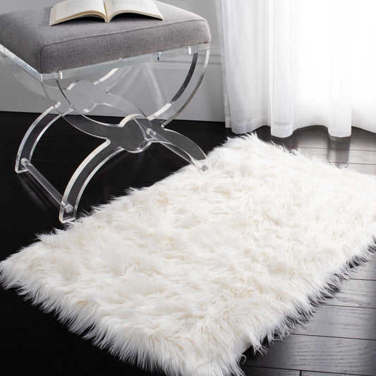 Tapis SAFAVIEH en fausse peau de mouton soyeuse, épaisseur 6 cm