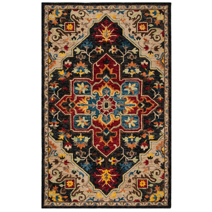Tapis en laine Aspen Rosmarie Boho Tribal fait main SAFAVIEH
