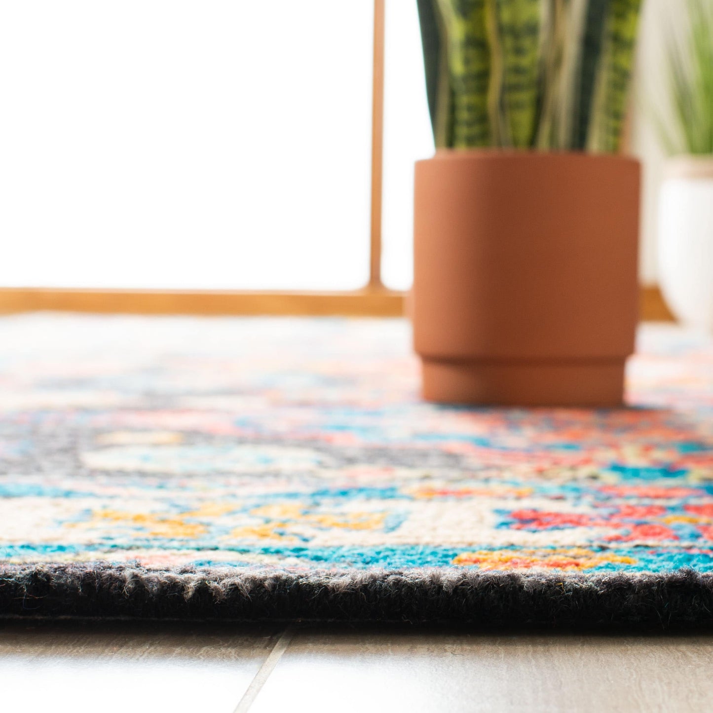 SAFAVIEH Tapis en laine bohème Aspen Sigur镁ora fait à la main