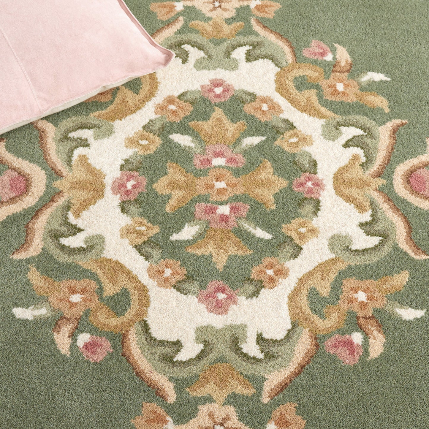 Tapis traditionnel en laine SAFAVIEH fait main, style Aubusson Hale.
