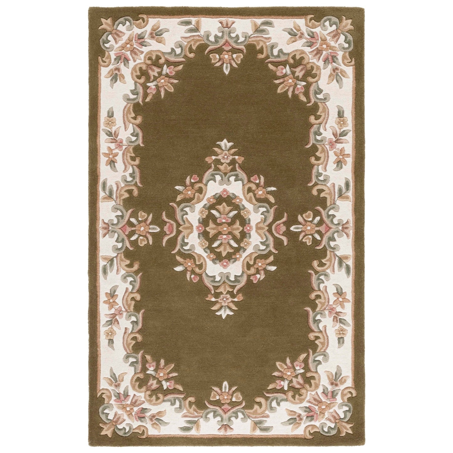 Tapis traditionnel en laine SAFAVIEH fait main, style Aubusson Hale.