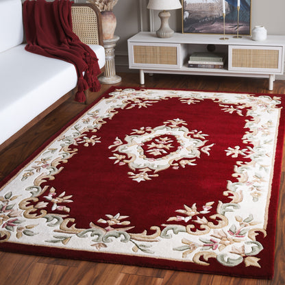Tapis traditionnel en laine SAFAVIEH fait main, style Aubusson Hale.