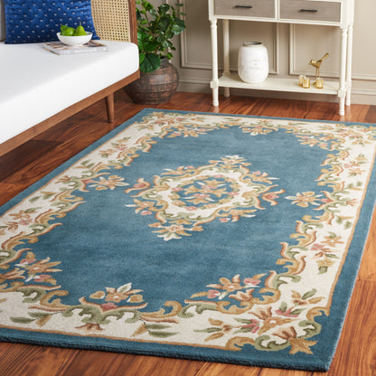 Tapis traditionnel en laine SAFAVIEH fait main, style Aubusson Hale.