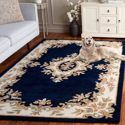 Tapis traditionnel en laine SAFAVIEH fait main, style Aubusson Hale.